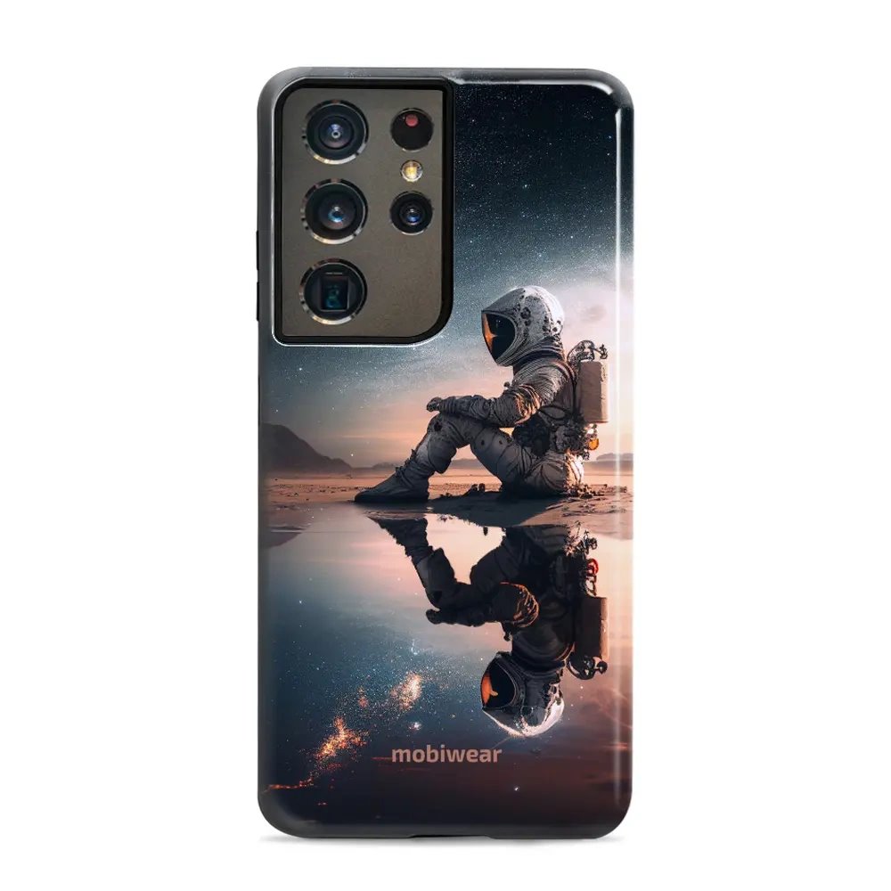 Odolný obal Mobiwear Elite Pro - Samsung Galaxy S21 Ultra - E003E Astronaut na samotce
