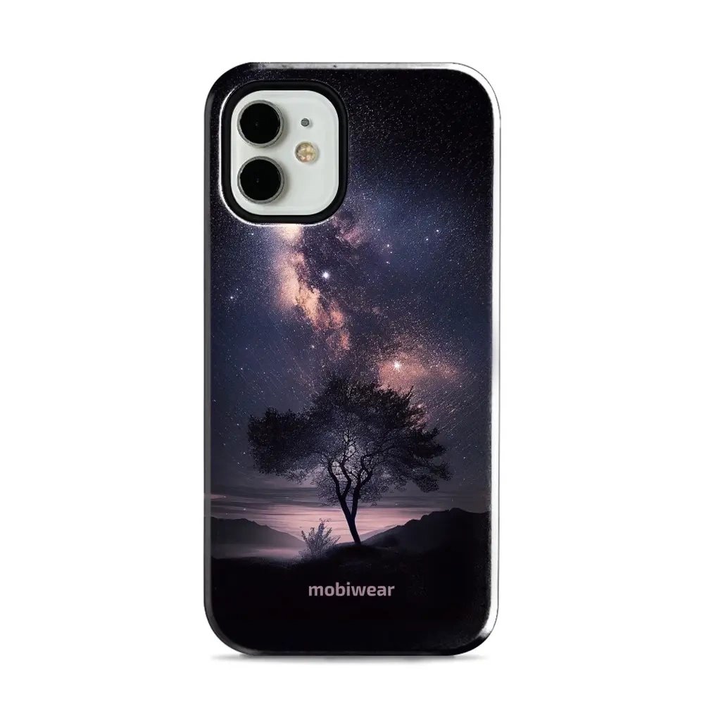 Odolný obal Mobiwear Elite Pro - Apple iPhone 12 Mini - E005E Strom s galaxií