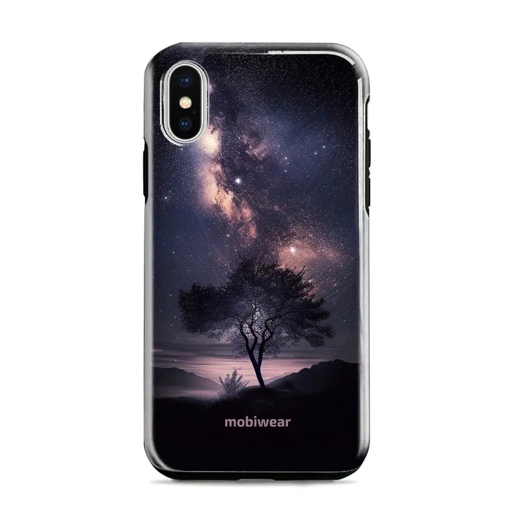 Odolný obal Mobiwear Elite Pro - Apple iPhone XR - E005E Strom s galaxií