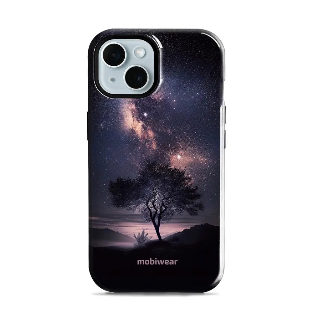 Odolný obal Mobiwear Elite Pro - Apple iPhone 15 - E005E Strom s galaxií