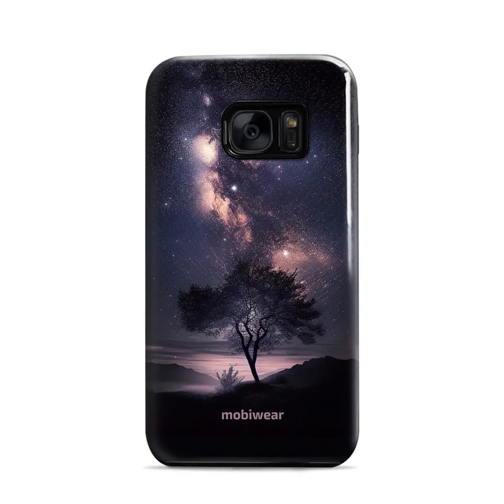 Odolný obal Mobiwear Elite Pro - Samsung Galaxy S7 - E005E Strom s galaxií