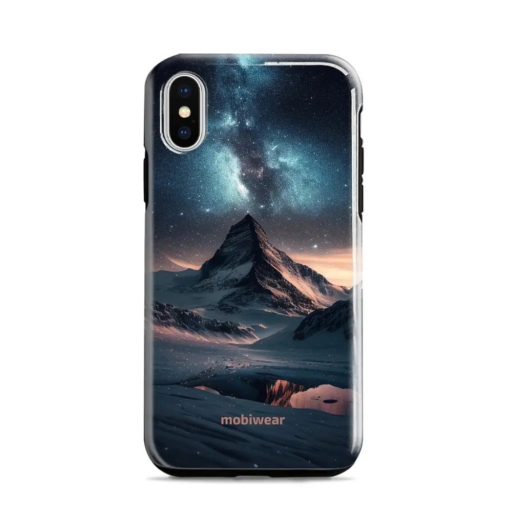 Odolný obal Mobiwear Elite Pro - Apple iPhone X / XS - E006E Hora s hvězdnou oblohou