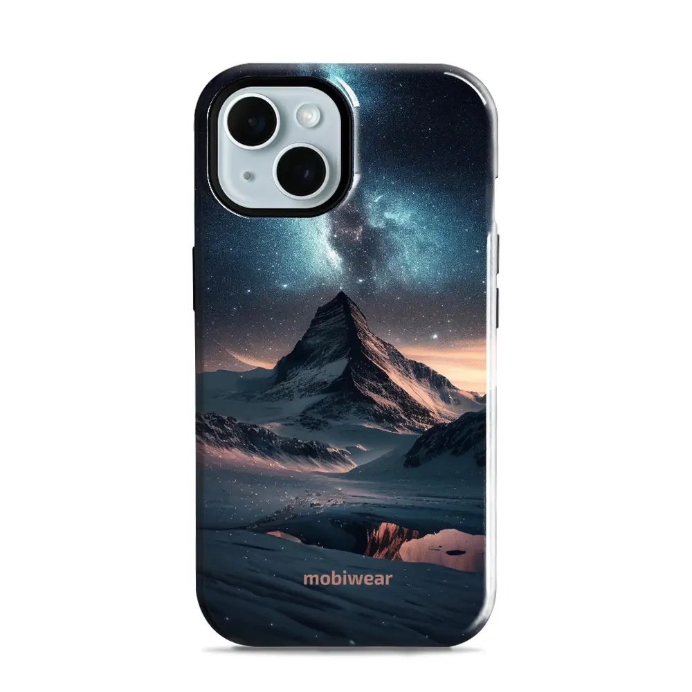 Odolný obal Mobiwear Elite Pro - Apple iPhone 15 - E006E Hora s hvězdnou oblohou