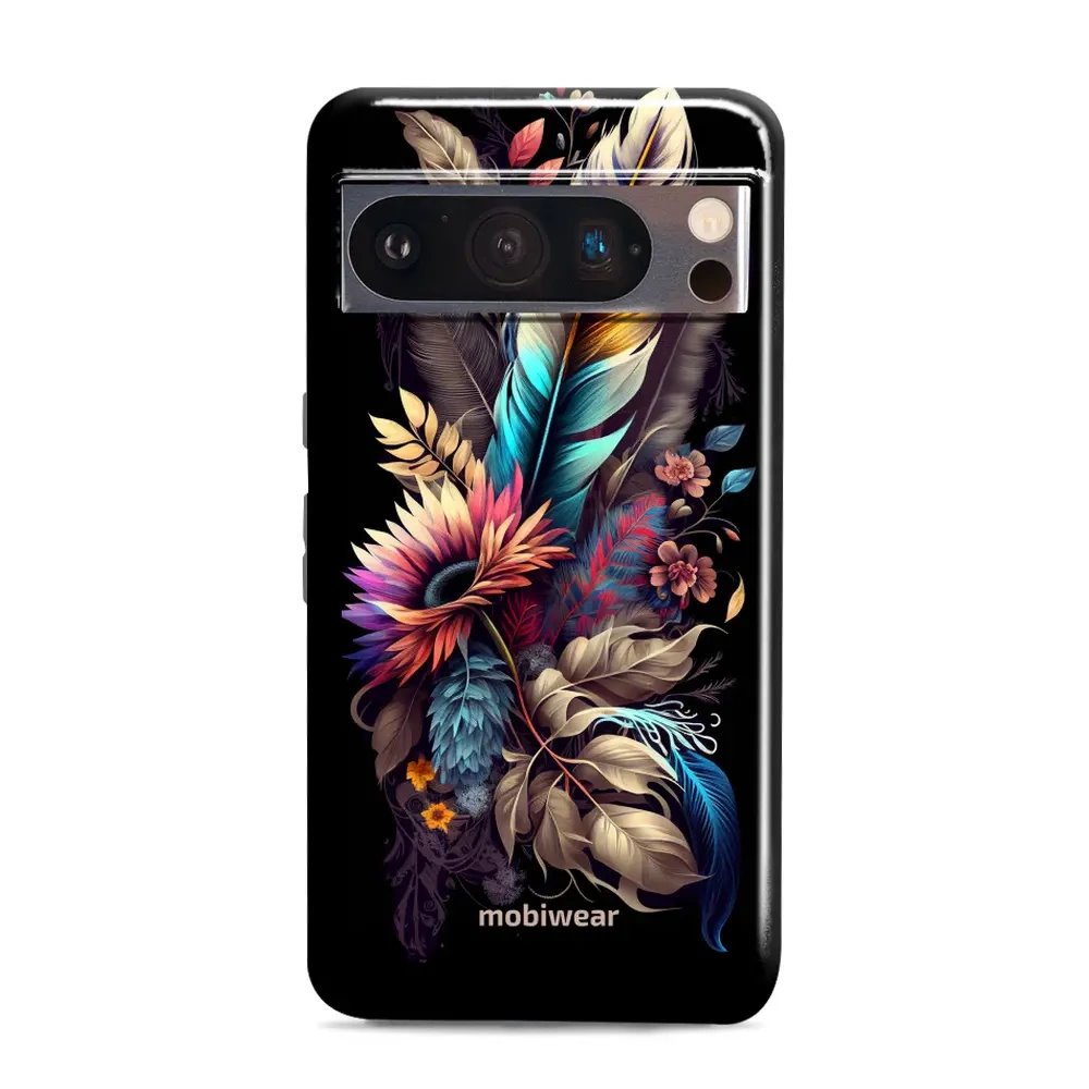 Odolný obal Mobiwear Elite Pro - Google Pixel 8 Pro - E011E Kytice s pírkem