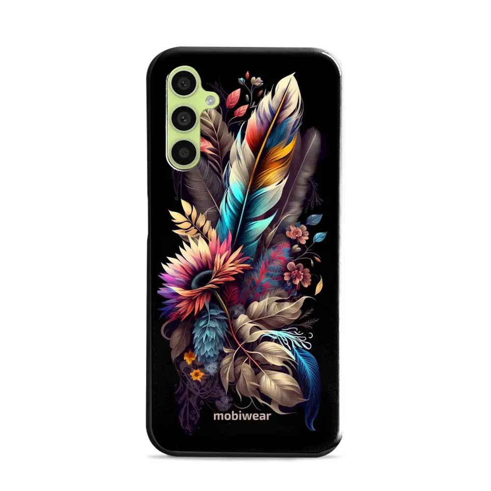 Odolný obal Mobiwear Elite Pro - Samsung Galaxy A34 5G - E011E Kytice s pírkem
