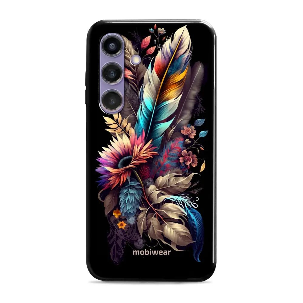 Odolný obal Mobiwear Elite Pro - Samsung Galaxy S24 Plus - E011E Kytice s pírkem