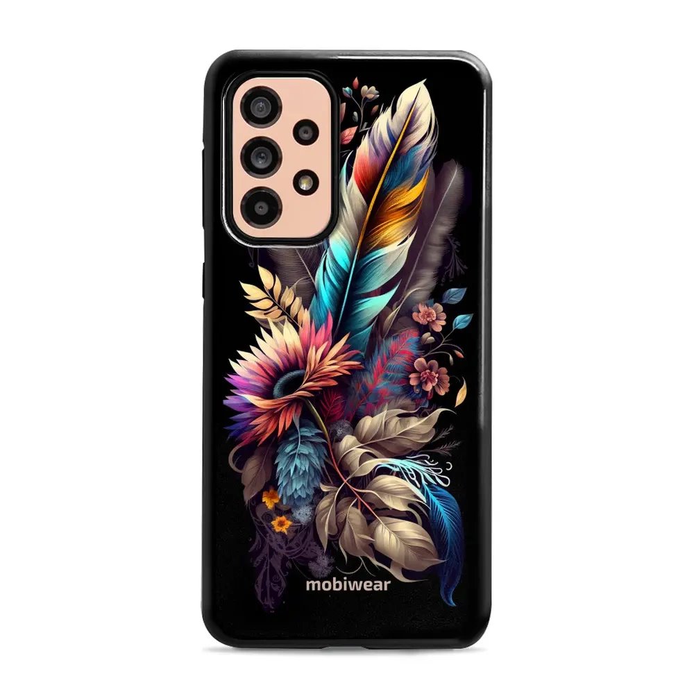 Odolný obal Mobiwear Elite Pro - Samsung Galaxy A53 5G - E011E Kytice s pírkem
