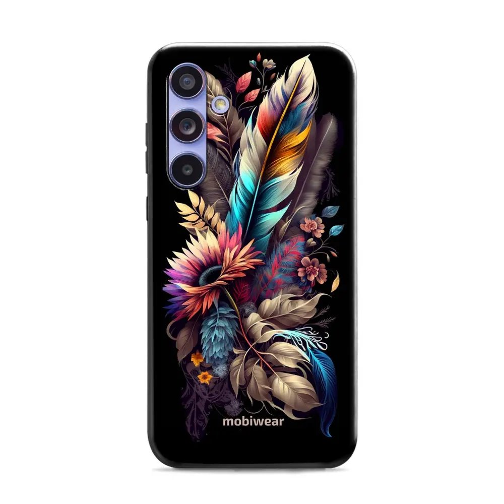 Odolný obal Mobiwear Elite Pro - Samsung Galaxy A54 5G - E011E Kytice s pírkem