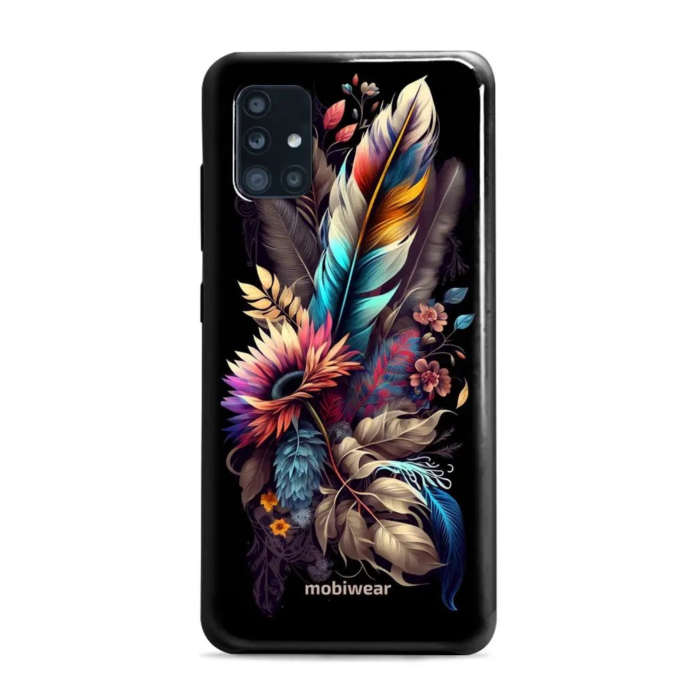 Odolný obal Mobiwear Elite Pro - Samsung Galaxy A71 - E011E Kytice s pírkem