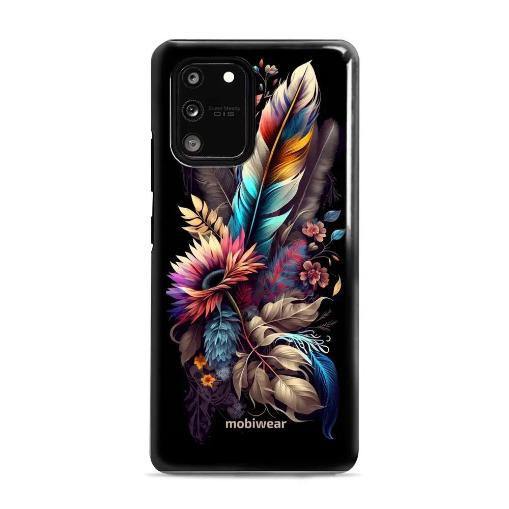 Odolný obal Mobiwear Elite Pro - Samsung Galaxy S10 Lite - E011E Kytice s pírkem