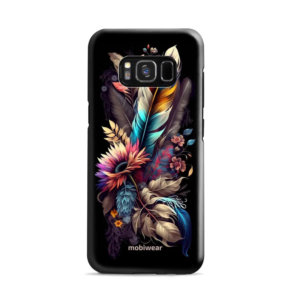 Odolný obal Mobiwear Elite Pro - Samsung Galaxy S8 - E011E Kytice s pírkem
