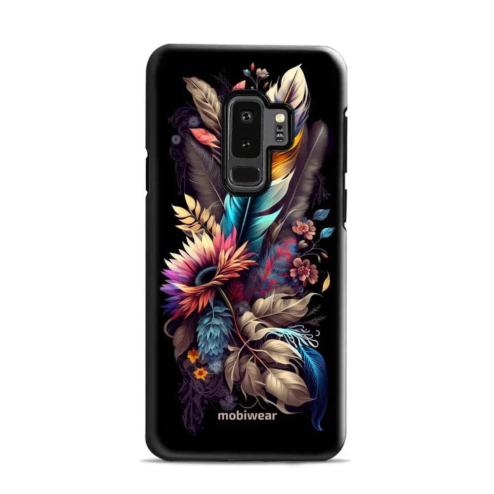 Odolný obal Mobiwear Elite Pro - Samsung Galaxy S9 Plus - E011E Kytice s pírkem