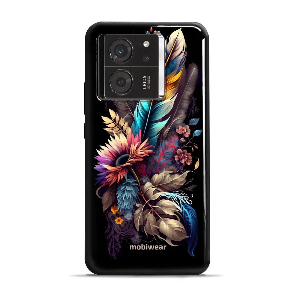 Odolný obal Mobiwear Elite Pro - Xiaomi 13T / 13T Pro - E011E Kytice s pírkem