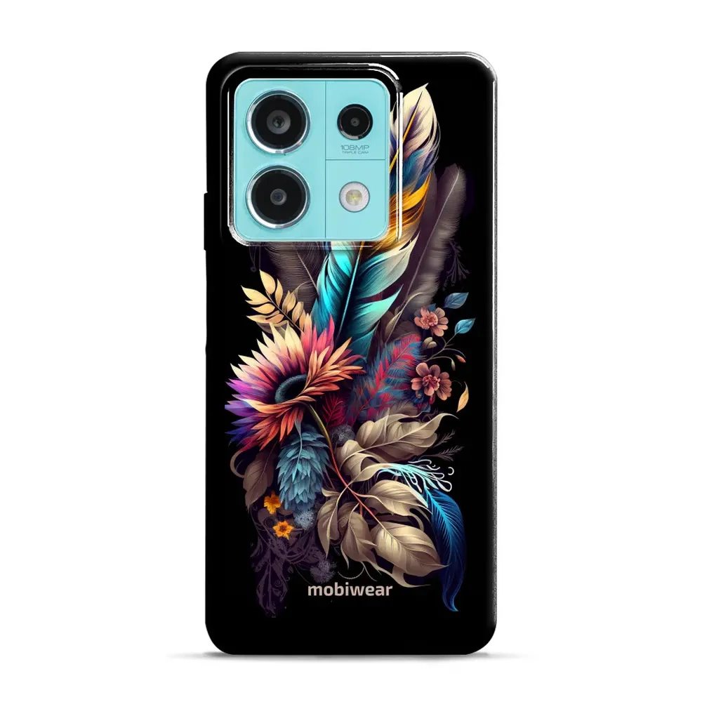 Odolný obal Mobiwear Elite Pro - Xiaomi Redmi Note 13 5G - E011E Kytice s pírkem