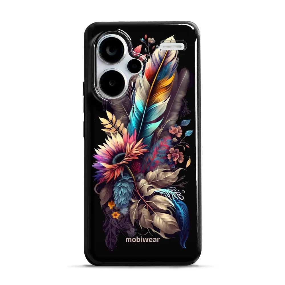 Odolný obal Mobiwear Elite Pro - Xiaomi Redmi Note 13 Pro Plus 5G - E011E Kytice s pírkem