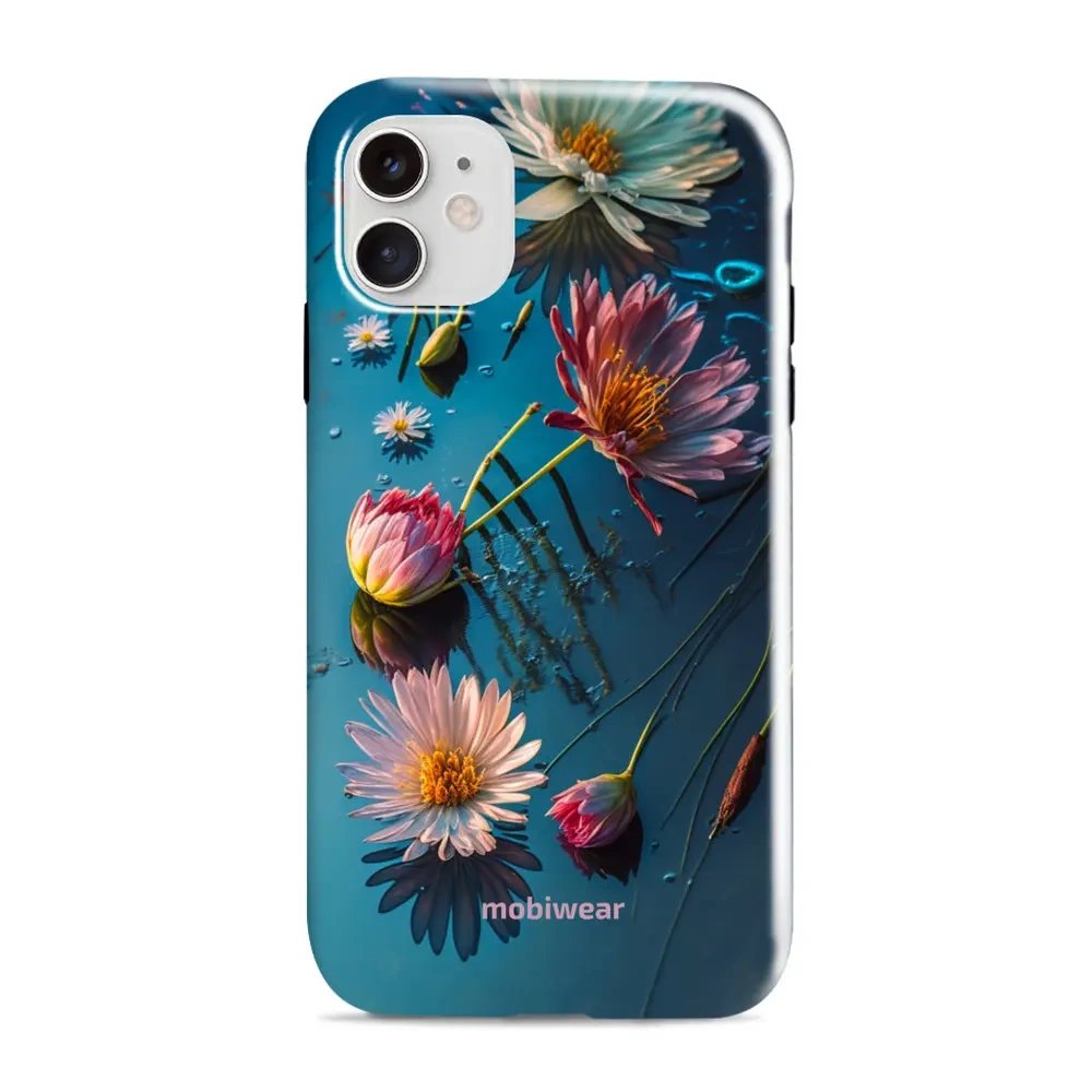 Odolný obal Mobiwear Elite Pro - Apple iPhone 11 - E013E Květy na hladině