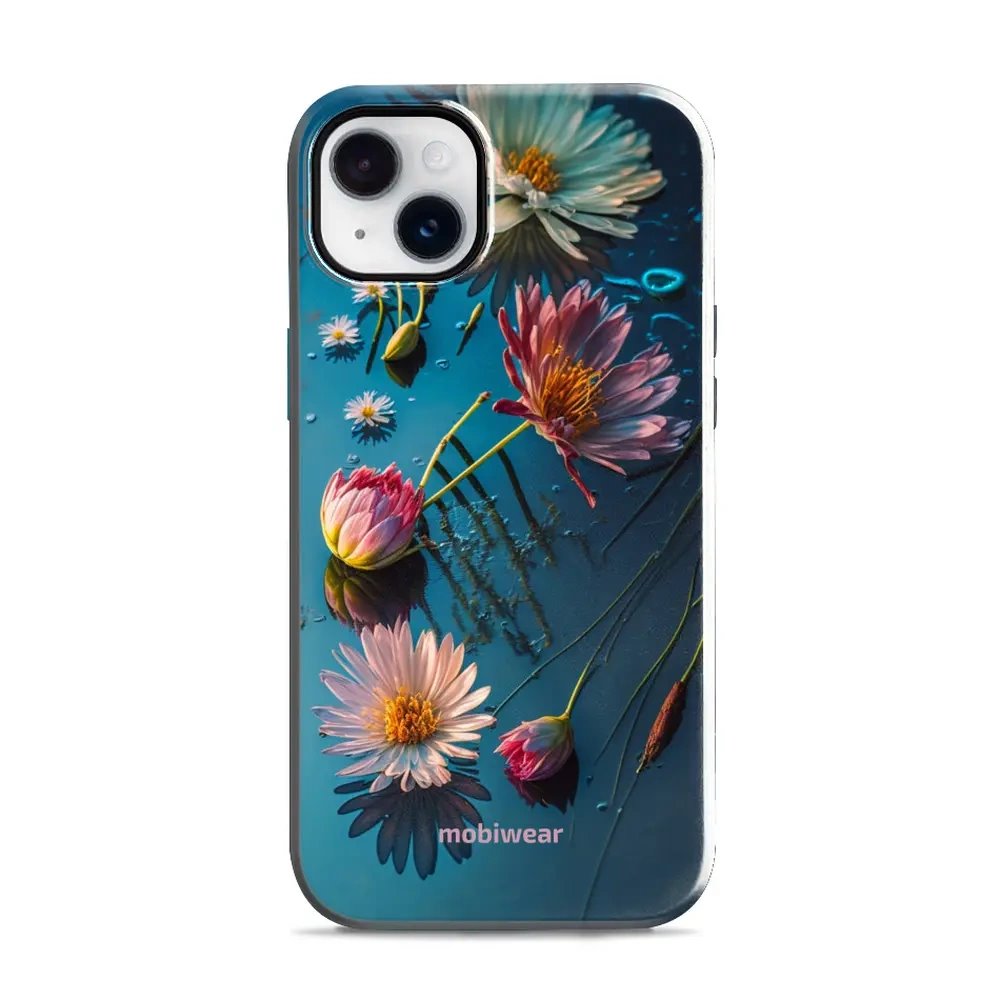 Odolný obal Mobiwear Elite Pro - Apple iPhone 14 Plus - E013E Květy na hladině