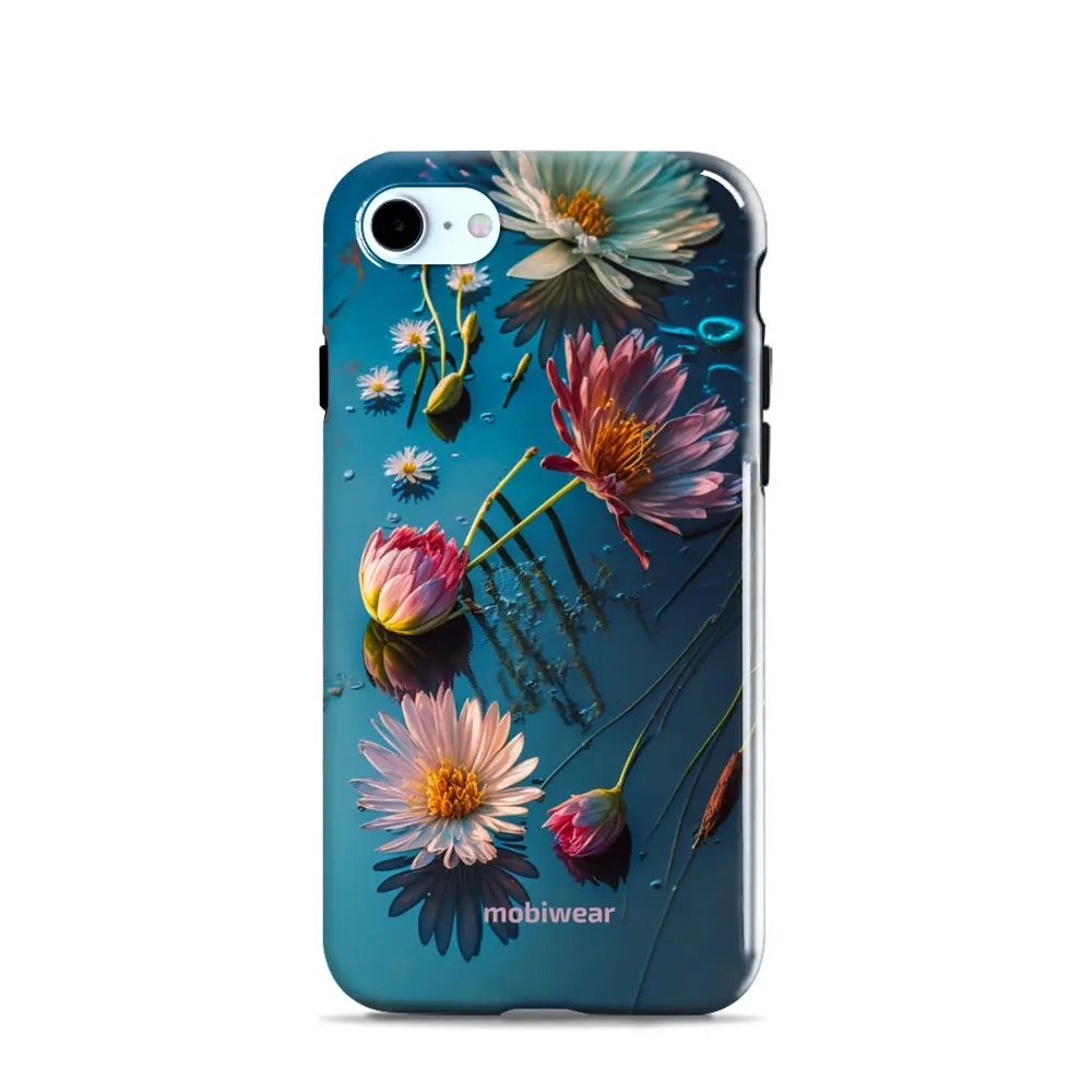 Odolný obal Mobiwear Elite Pro - Apple iPhone 7 / 8 / SE 2020 / SE 2022 - E013E Květy na hladině