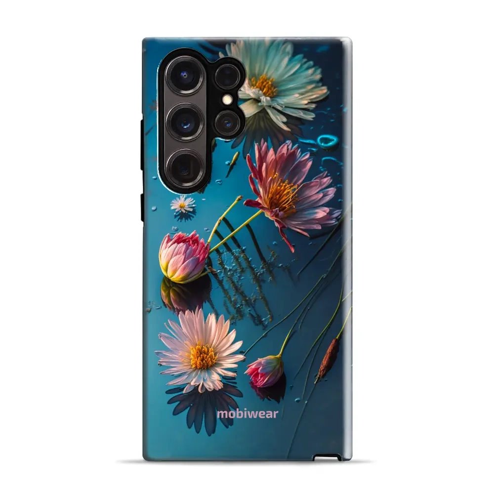 Odolný obal Mobiwear Elite Pro - Samsung Galaxy S23 Ultra - E013E Květy na hladině