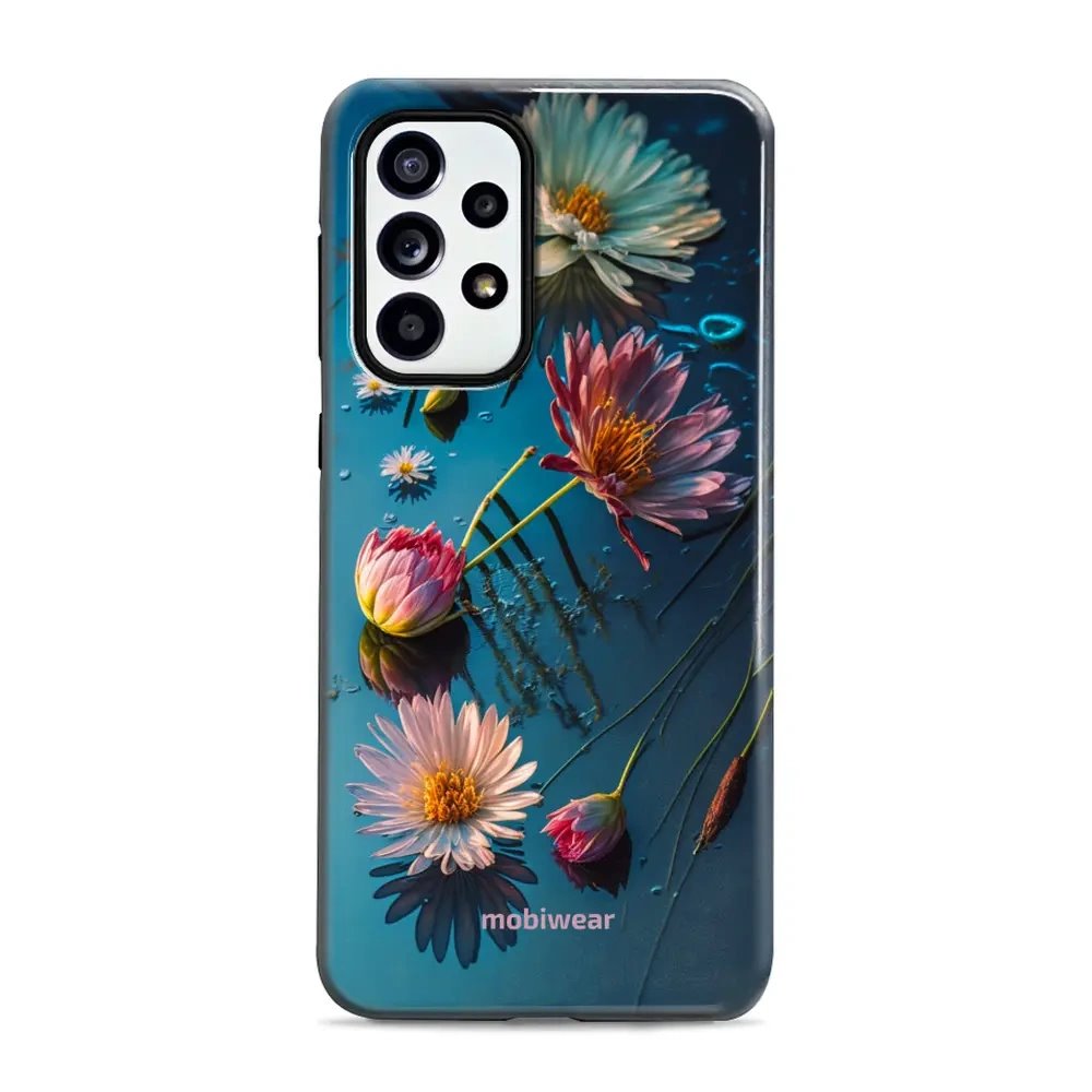Odolný obal Mobiwear Elite Pro - Samsung Galaxy A52 / A52 5G / A52s - E013E Květy na hladině