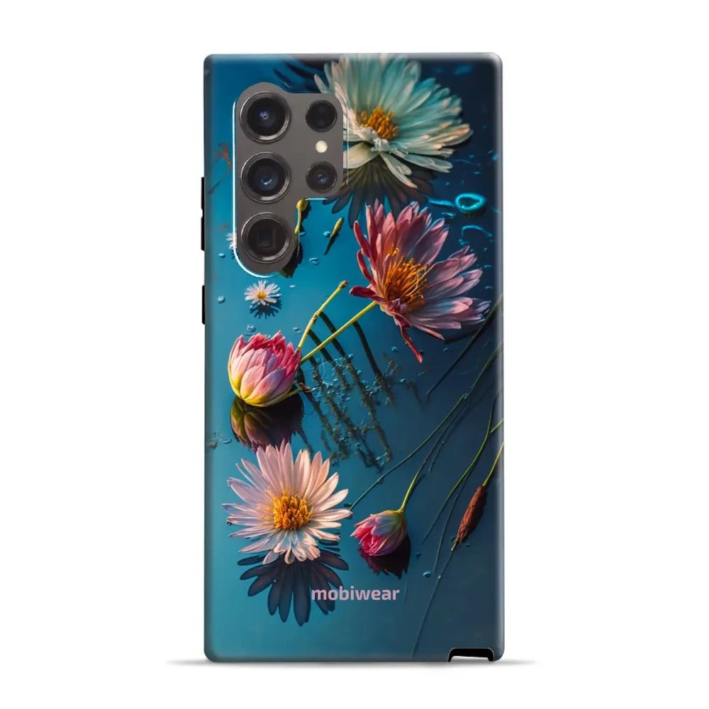 Odolný obal Mobiwear Elite Pro - Samsung Galaxy S24 Ultra - E013E Květy na hladině