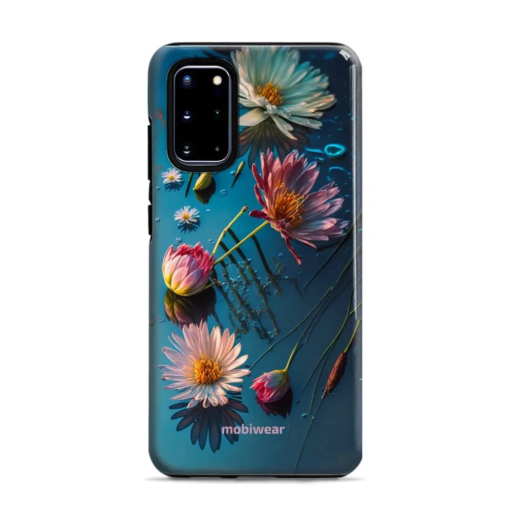 Odolný obal Mobiwear Elite Pro - Samsung Galaxy S20 Plus - E013E Květy na hladině