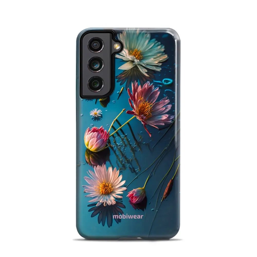 Odolný obal Mobiwear Elite Pro - Samsung Galaxy S21 FE - E013E Květy na hladině