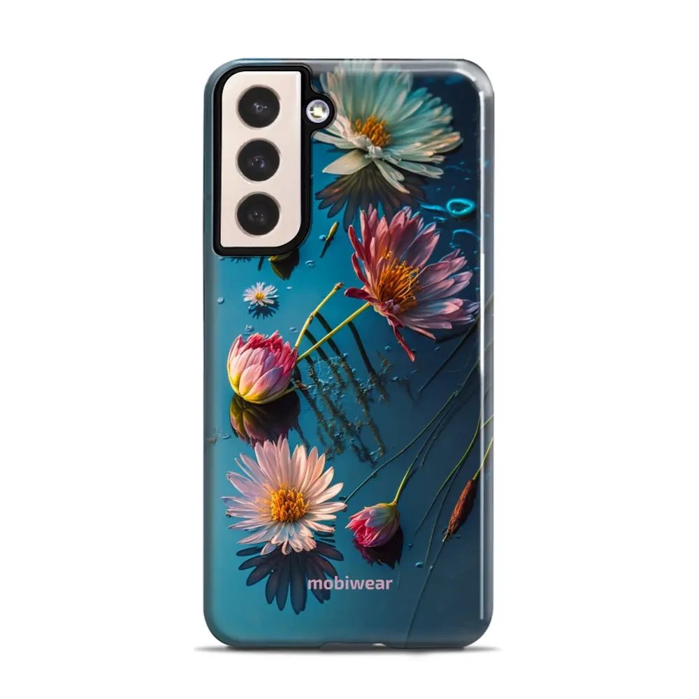 Odolný obal Mobiwear Elite Pro - Samsung Galaxy S21 Plus - E013E Květy na hladině