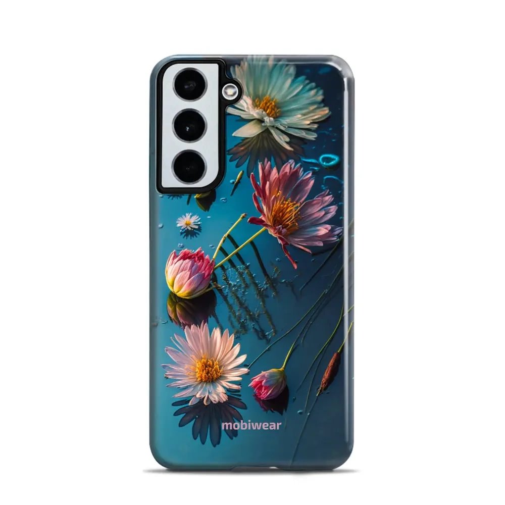 Odolný obal Mobiwear Elite Pro - Samsung Galaxy S22 - E013E Květy na hladině