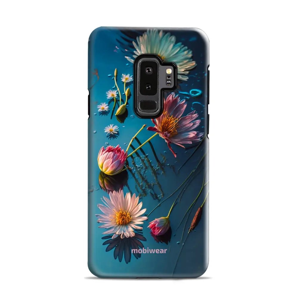 Odolný obal Mobiwear Elite Pro - Samsung Galaxy S9 Plus - E013E Květy na hladině