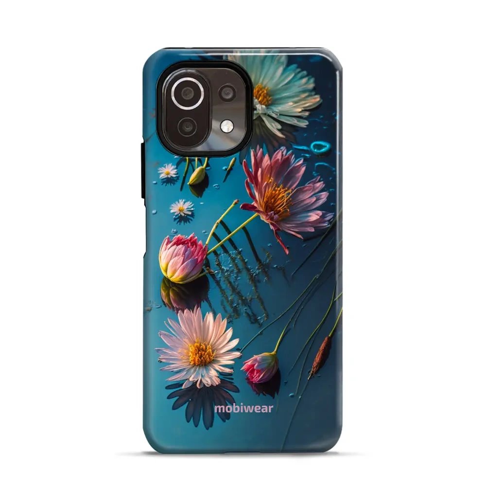 Odolný obal Mobiwear Elite Pro - Xiaomi 11 Lite 5G NE / Xiaomi Mi 11 Lite - E013E Květy na hladině