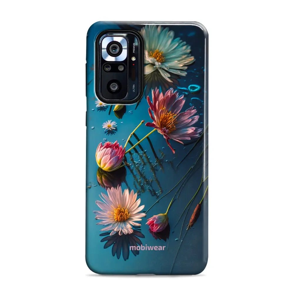 Odolný obal Mobiwear Elite Pro - Xiaomi Redmi Note 10 Pro - E013E Květy na hladině