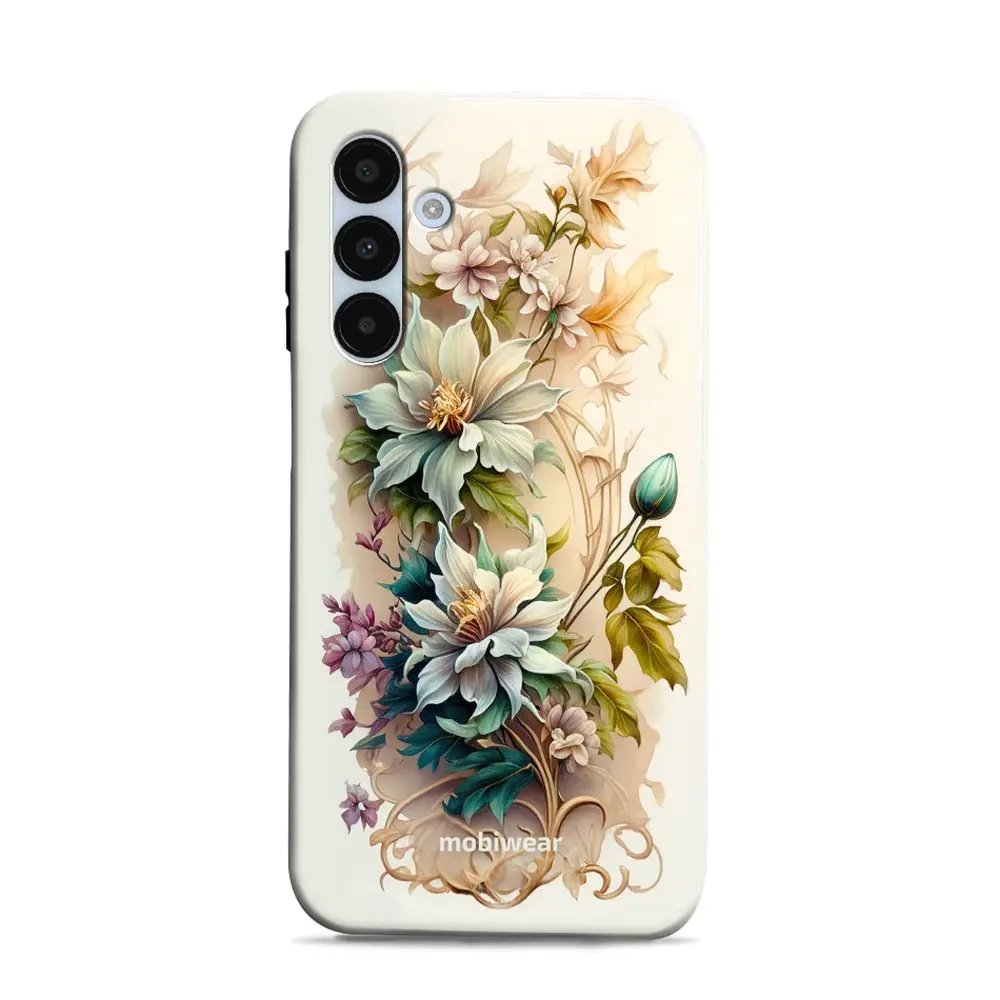 Odolný obal Mobiwear Elite Pro - Samsung Galaxy A25 5G - E014E Krémové květy