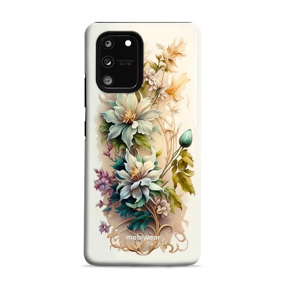Odolný obal Mobiwear Elite Pro - Samsung Galaxy S10 Lite - E014E Krémové květy