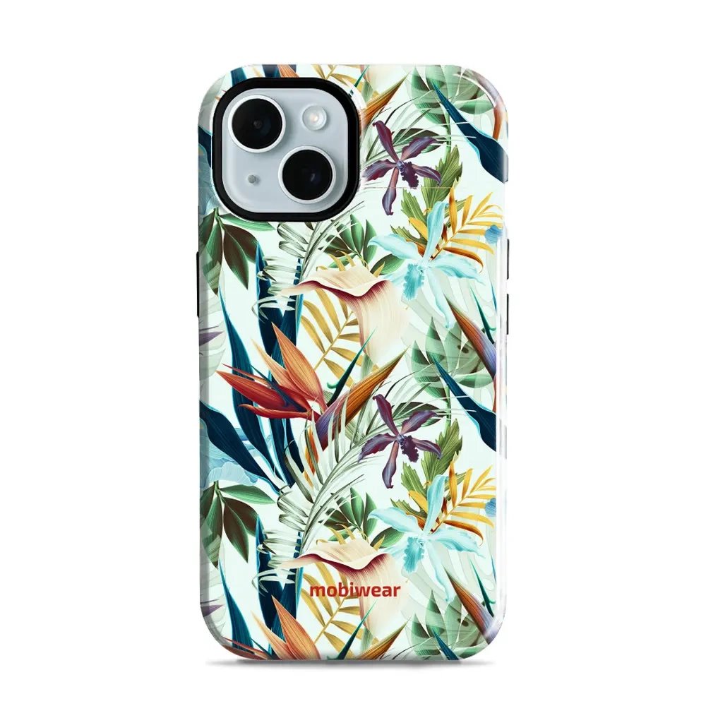 Odolný obal Mobiwear Elite Pro - Apple iPhone 15 - E071E Flóra