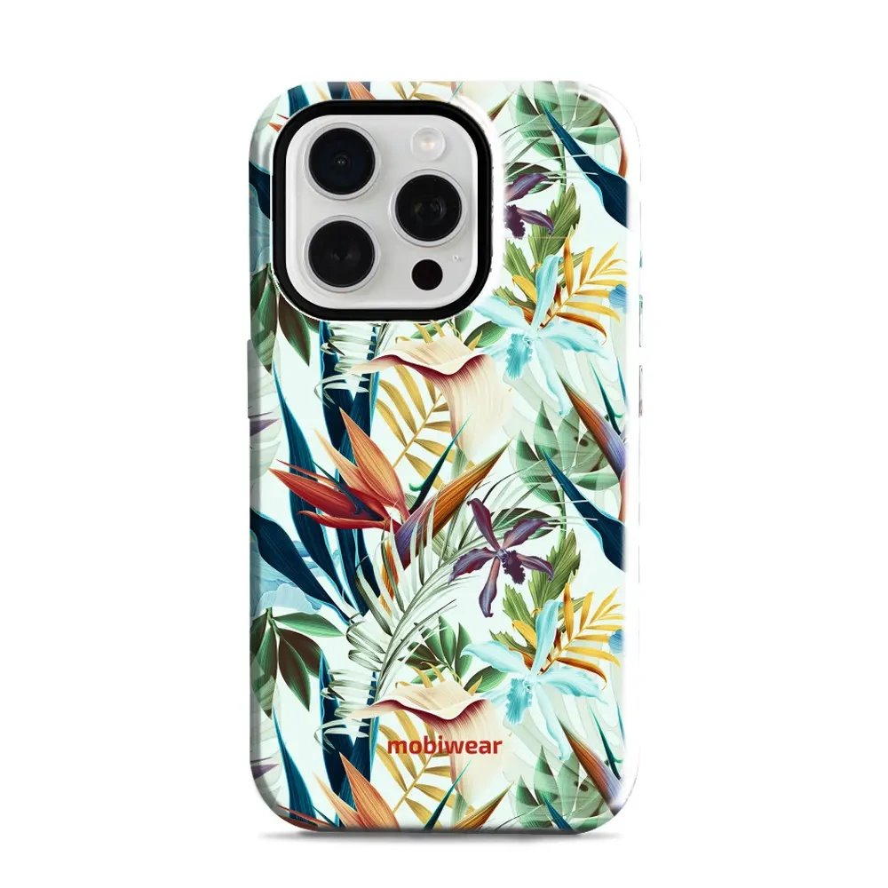 Odolný obal Mobiwear Elite Pro - Apple iPhone 15 Pro - E071E Flóra