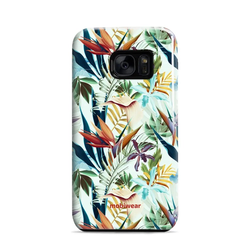 Odolný obal Mobiwear Elite Pro - Samsung Galaxy S7 - E071E Flóra