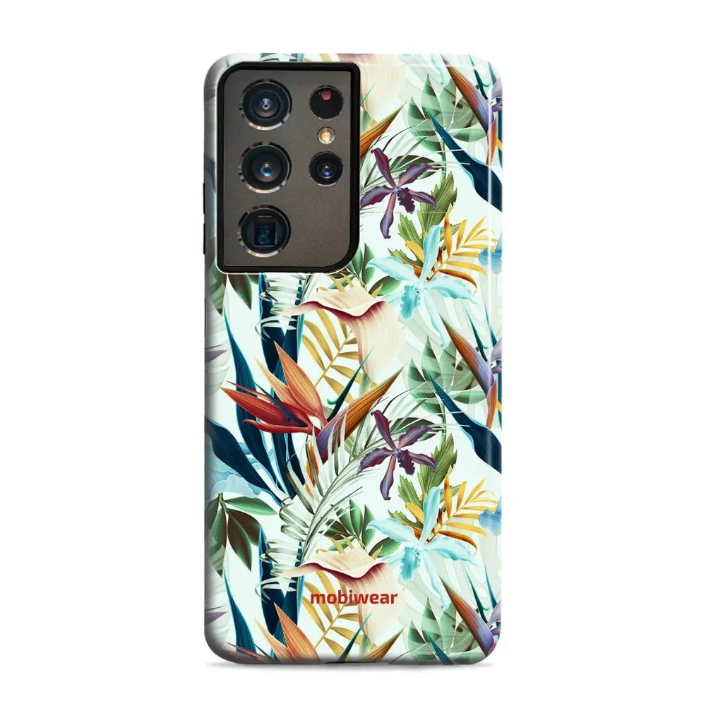 Odolný obal Mobiwear Elite Pro - Samsung Galaxy S21 Ultra - E071E Flóra