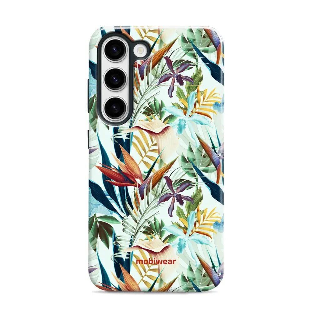 Odolný obal Mobiwear Elite Pro - Samsung Galaxy S23 - E071E Flóra