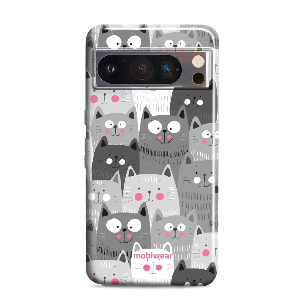 Odolný obal Mobiwear Elite Pro - Google Pixel 8 Pro - E099E Kočičky