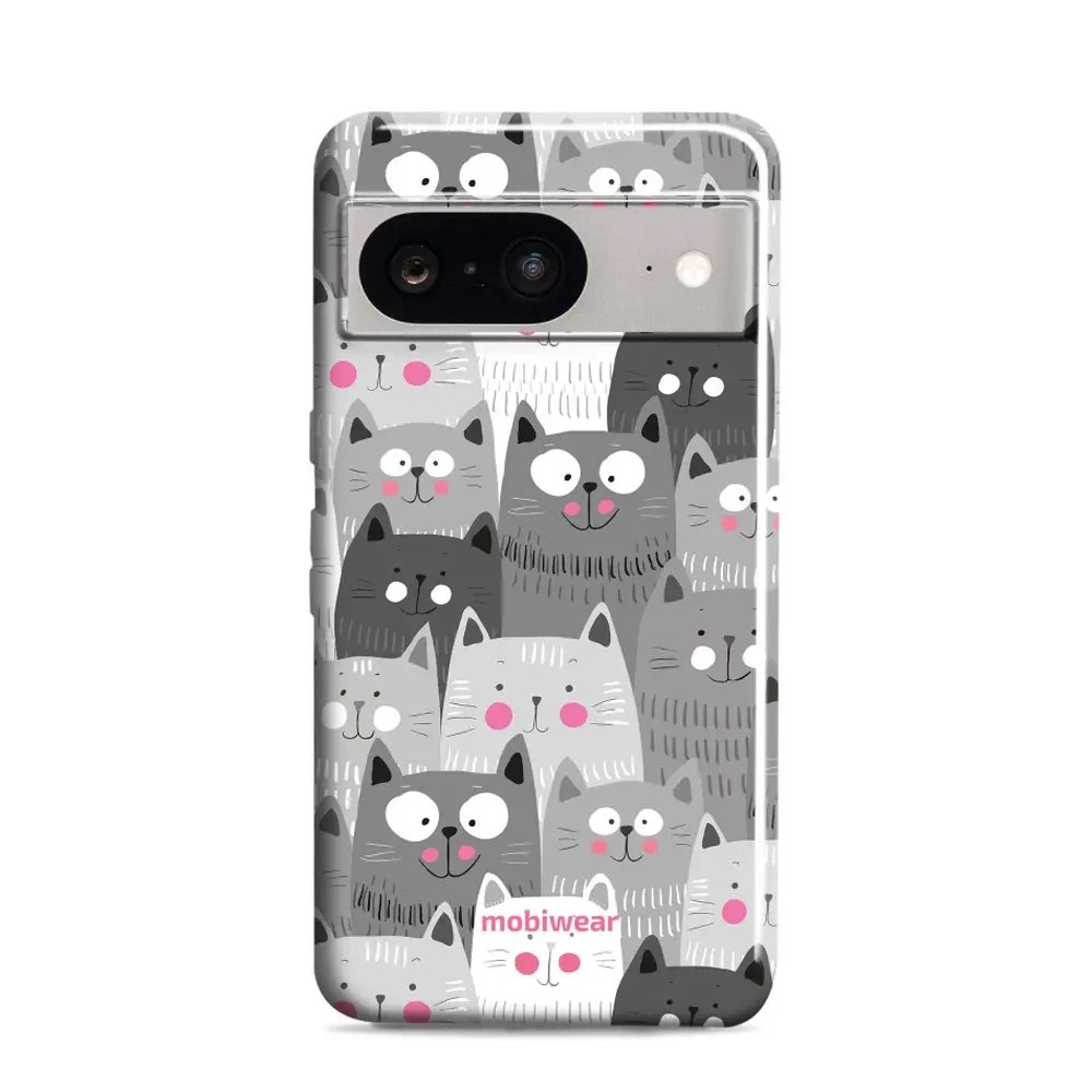 Odolný obal Mobiwear Elite Pro - Google Pixel 8 - E099E Kočičky