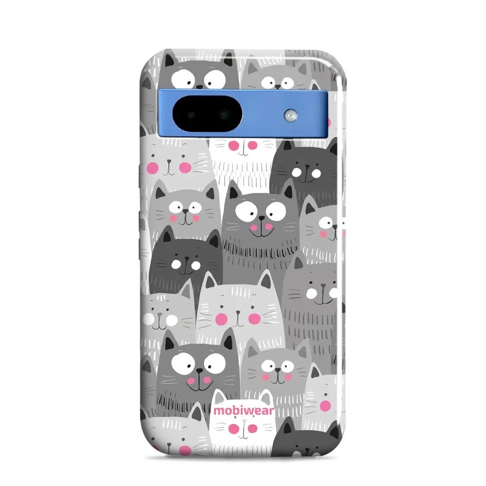 Odolný obal Mobiwear Elite Pro - Google Pixel 8A - E099E Kočičky
