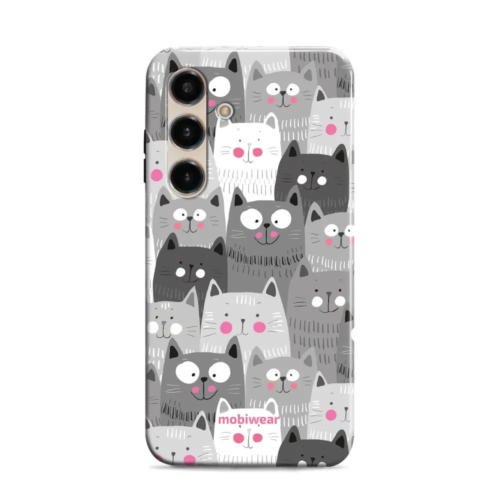 Odolný obal Mobiwear Elite Pro - Samsung Galaxy S24 - E099E Kočičky