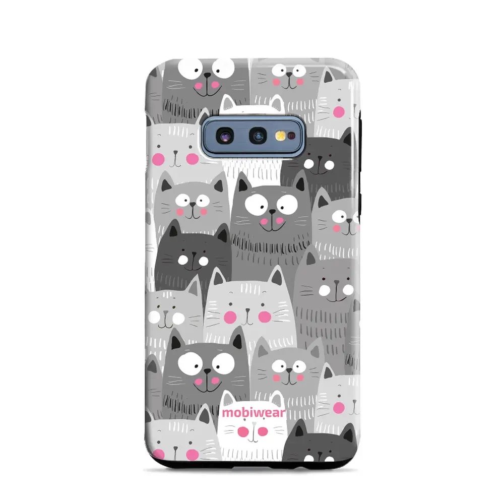Odolný obal Mobiwear Elite Pro - Samsung Galaxy S10e - E099E Kočičky