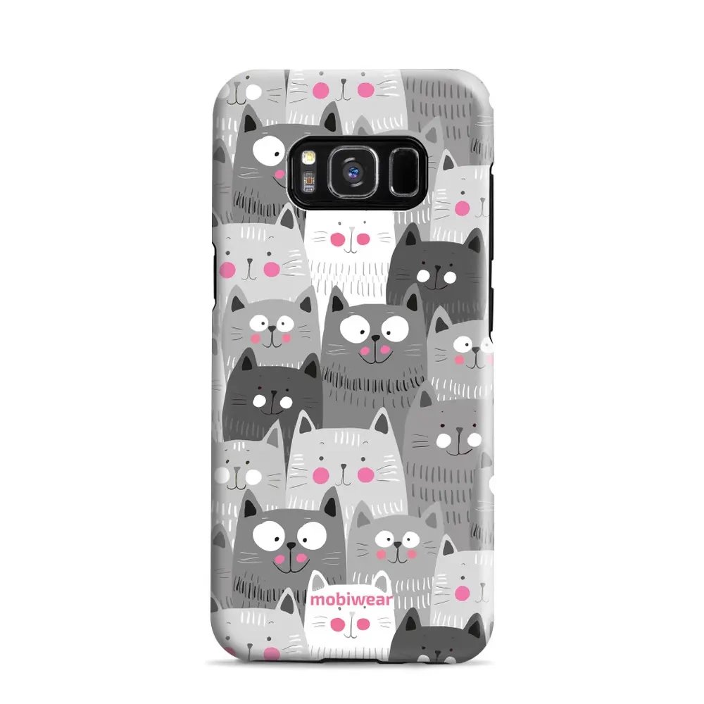 Odolný obal Mobiwear Elite Pro - Samsung Galaxy S8 - E099E Kočičky