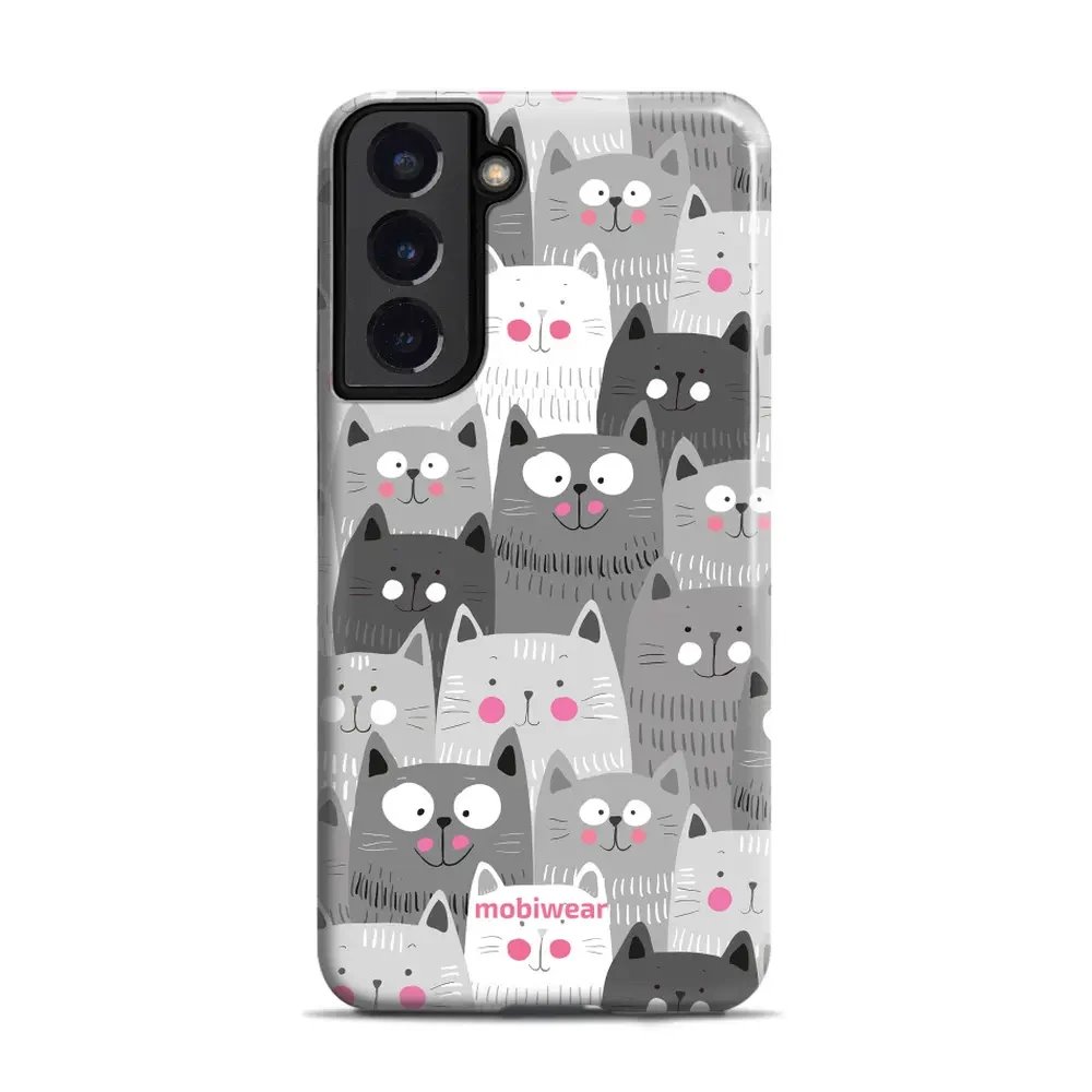 Odolný obal Mobiwear Elite Pro - Samsung Galaxy S22 Plus - E099E Kočičky