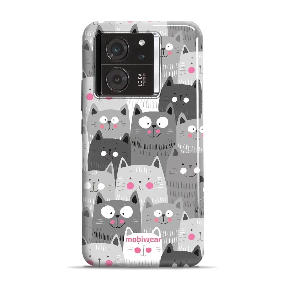 Odolný obal Mobiwear Elite Pro - Xiaomi 13T / 13T Pro - E099E Kočičky