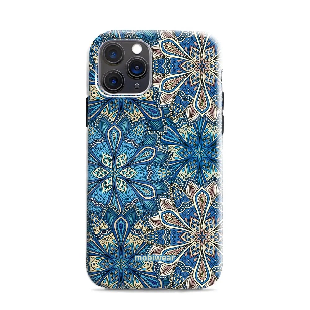 Odolný obal Mobiwear Elite Pro - Apple iPhone 11 Pro - E108E Modré mandala květy