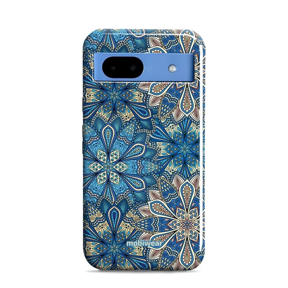Odolný obal Mobiwear Elite Pro - Google Pixel 8A - E108E Modré mandala květy