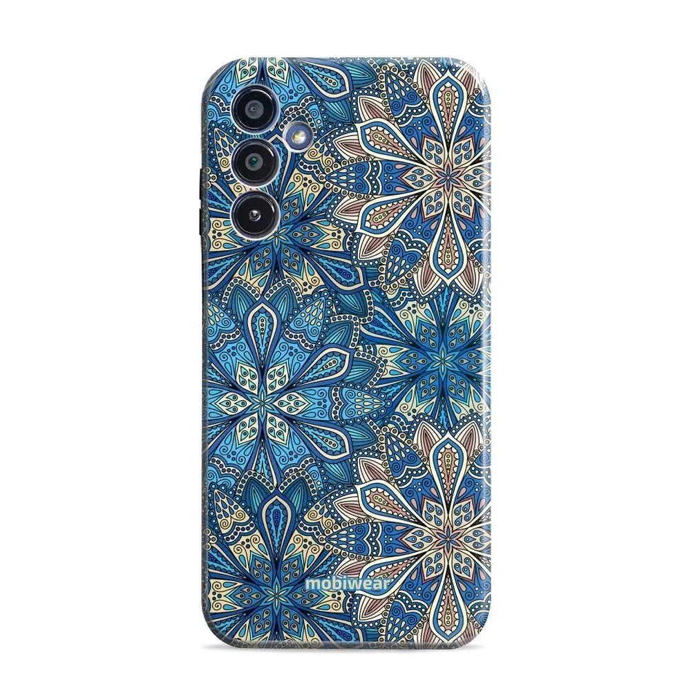 Odolný obal Mobiwear Elite Pro - Samsung Galaxy A15 / A15 5G - E108E Modré mandala květy